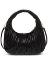 Wander Materasse Nappa Leather Shoulder Bag Black - MIU MIU - BALAAN 4