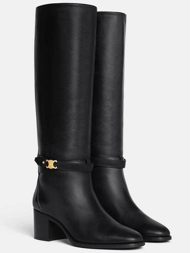 Garance Triomphe Strap Long Boots Black - CELINE - BALAAN 3