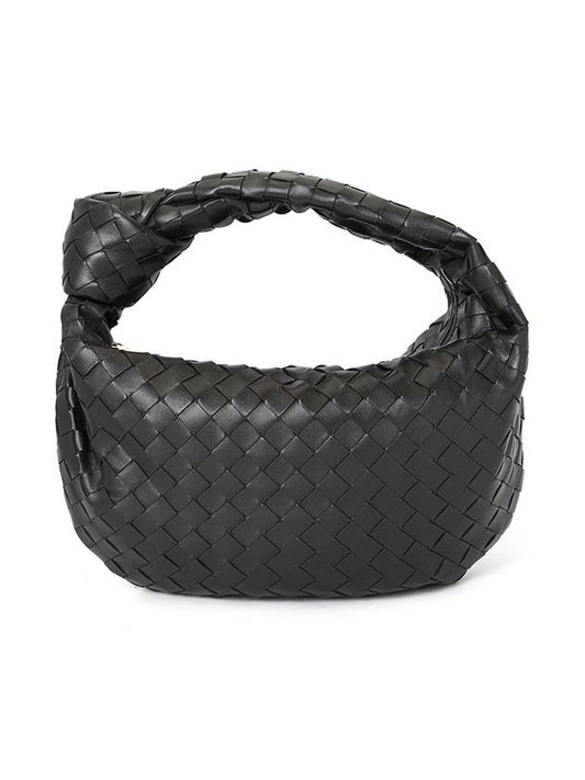 Teen Jodie Intrecciato Leather Tote Bag Black - BOTTEGA VENETA - BALAAN 2