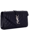 Quilted Envelope Small Shoulder Bag Black - SAINT LAURENT - BALAAN 3