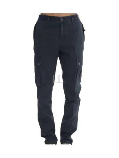 Compass Badge Cargo Straight Pants Blue - STONE ISLAND - BALAAN 2