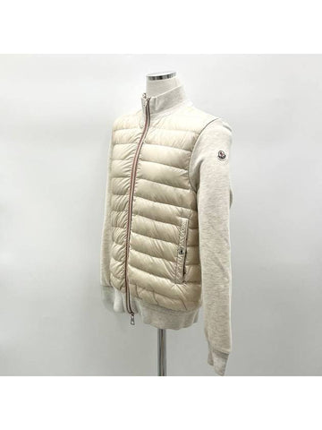 Knit padded zip up jacket - MONCLER - BALAAN 1