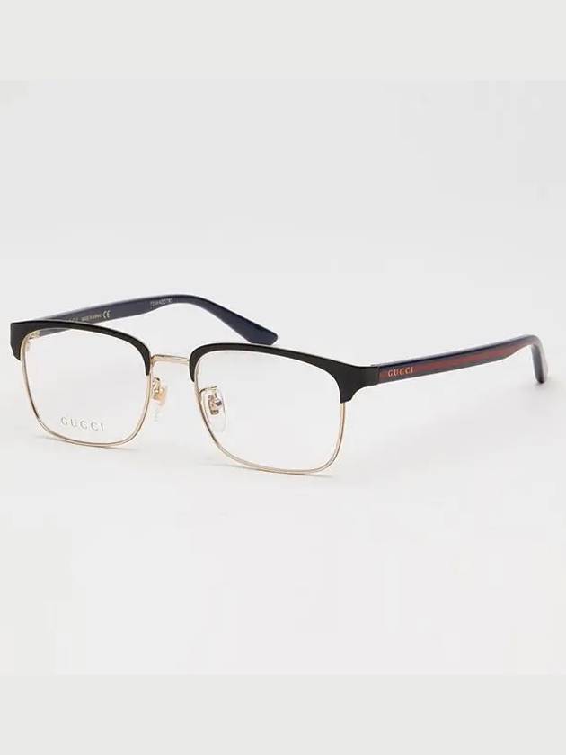 Eyewear Demo Square Sunglasses Black Gold - GUCCI - BALAAN 5