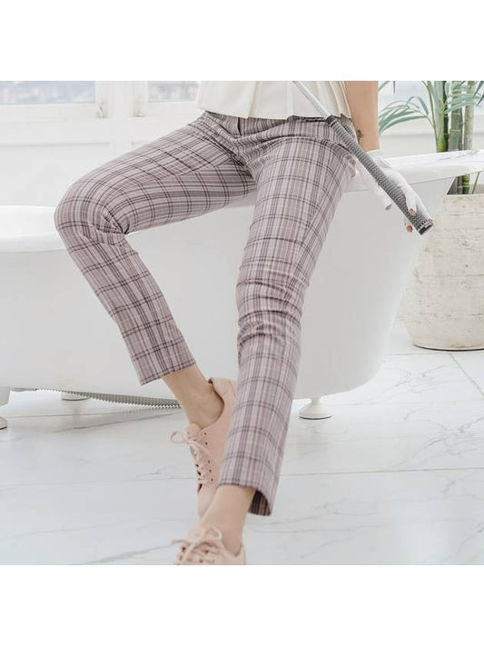 Girlish check pants girlish check pants Light pink - J JANE - BALAAN 1