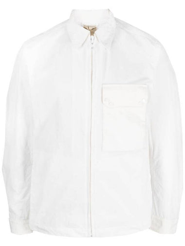 Pocket Mid Layer Zip-Up Jacket White - TEN C - BALAAN 1