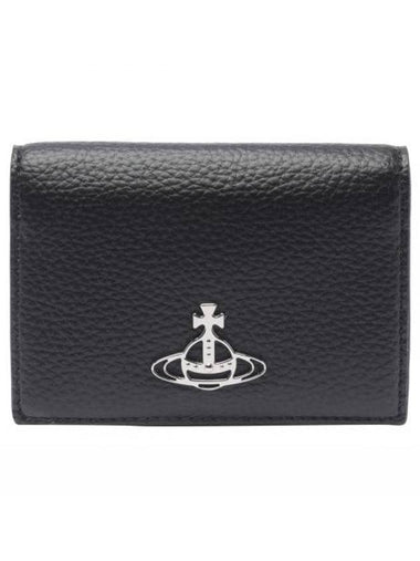 ORB Logo Card Wallet Black - VIVIENNE WESTWOOD - BALAAN 1