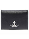 ORB Logo Card Wallet Black - VIVIENNE WESTWOOD - BALAAN 1