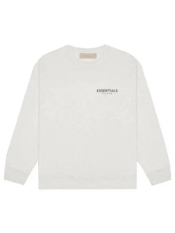 192BT212122F 466 Essential Logo Patch Crew Neck Sweatshirt Light Oatmeal Men s TLS 270897 - FEAR OF GOD - BALAAN 1