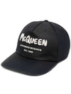 Logo Ball Cap Black - ALEXANDER MCQUEEN - BALAAN 1