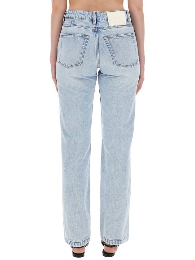 Denim Straight Pants 24PUTR500DE0027 448 BLEACHED BLUE - AMI - BALAAN 4