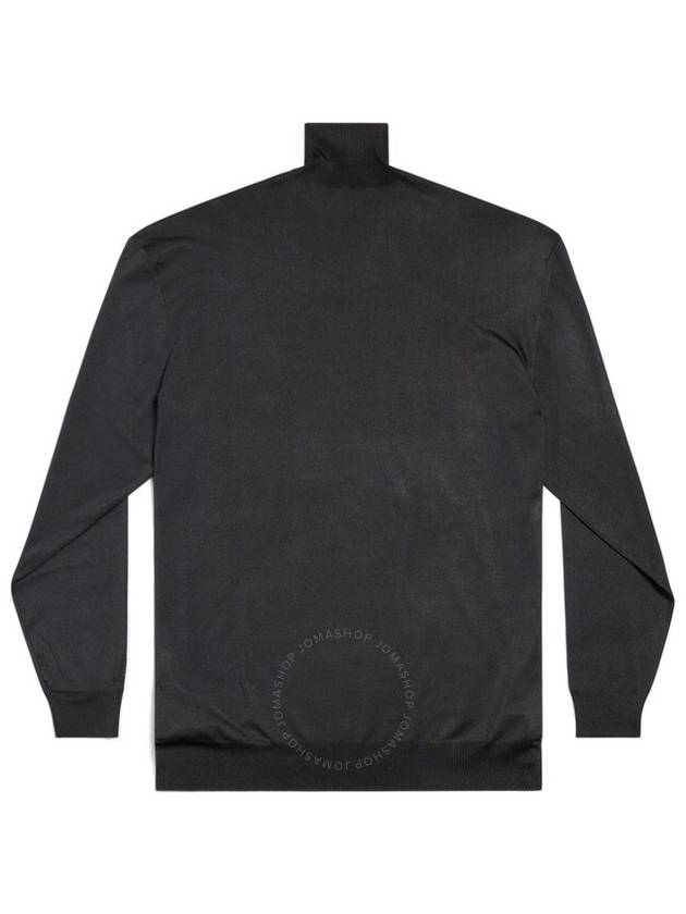 Balenciaga Men's Black BB Oversized High-Neck Sweater, Brand Size 1 (Small) - BALENCIAGA - BALAAN 3