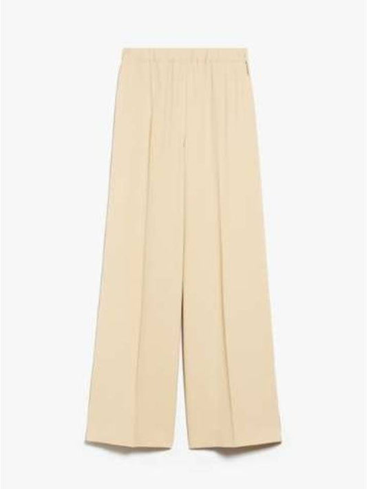 Gara Silk Wide Pants Beige - MAX MARA - BALAAN 2