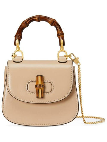 Bamboo 1947 Super Mini Bag Light Beige - GUCCI - BALAAN 1