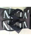 VLTN logo print flip flops black - VALENTINO - BALAAN.