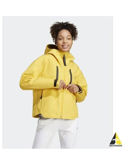 adidas My Shelter Rain Ready Jacket Yellow IM8529 - ADIDAS - BALAAN 2