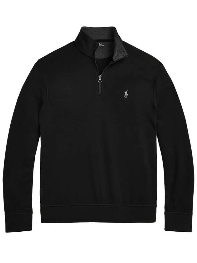 Logo Half Zip-up Sweatshirt Black - POLO RALPH LAUREN - BALAAN 2