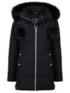 Women's Wychwood Fur Hood Padded Black - MOOSE KNUCKLES - BALAAN 1