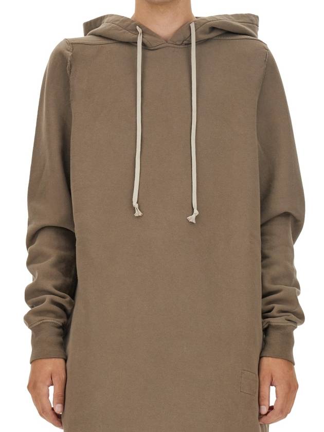 Cutout Drawstring Hoodie DU02C5294F - RICK OWENS - BALAAN 5