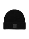 Extra Fine Merino Wool Logo Beanie Black - CP COMPANY - BALAAN 2