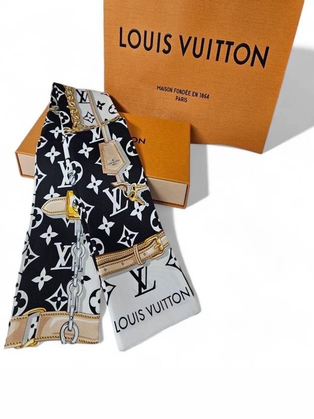 Monogram Confidential Bandeau Scarf Black - LOUIS VUITTON - BALAAN 3