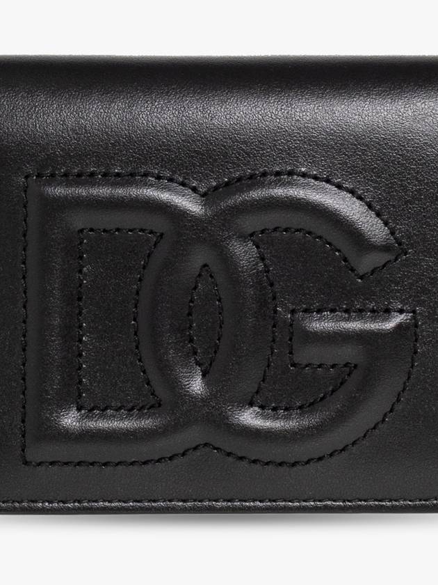 DG logo leather halfwallet black - DOLCE&GABBANA - BALAAN 6