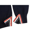 4 Bar Armband Milano Stitch Knit Top Navy - THOM BROWNE - BALAAN 6