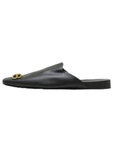 Cozy Icon Mule Black Slippers - BALENCIAGA - BALAAN 1