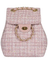 ANC Tweed Classic Backpack Pink - ANOETIC - BALAAN 1