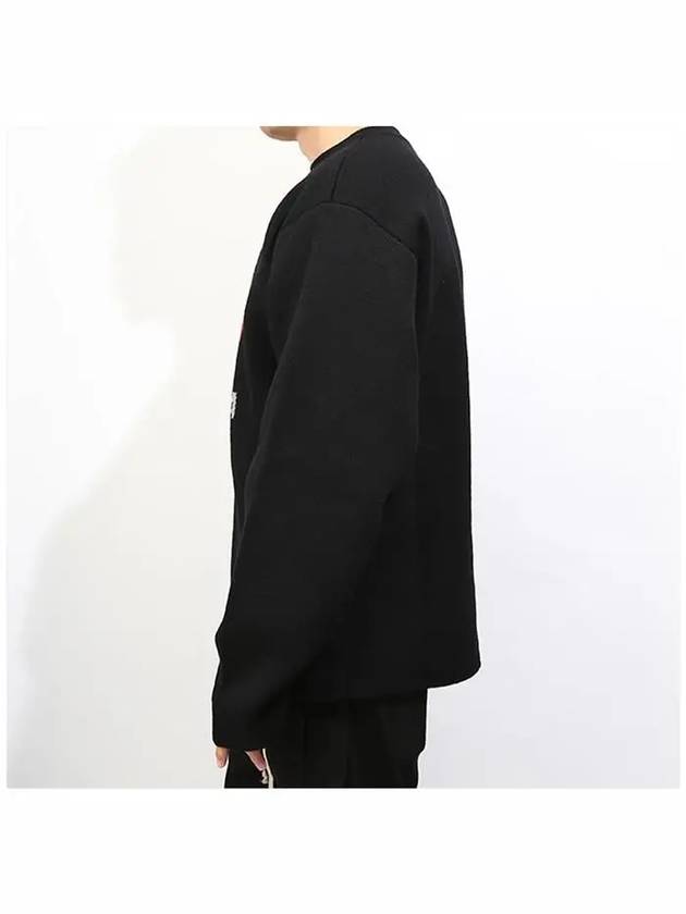 Language Logo Wool Knit Top Black - BALENCIAGA - BALAAN 4