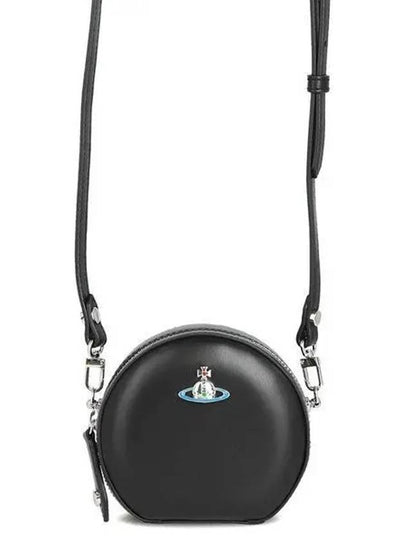 Logo Round Cross Bag Black - VIVIENNE WESTWOOD - BALAAN 2