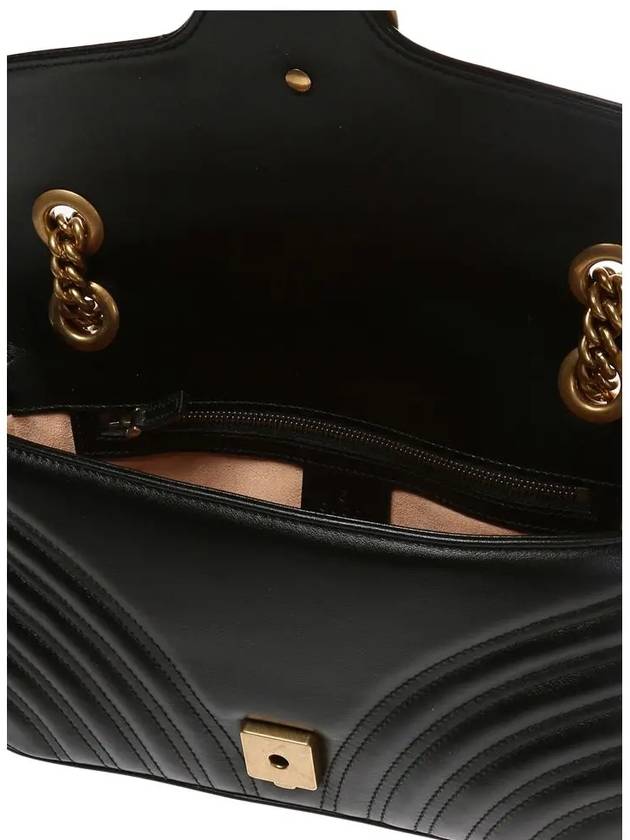 GG Marmont Matelasse Small Shoulder Bag Black - GUCCI - BALAAN 5