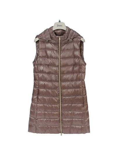 Serena Hooded Padding Vest Cipria - HERNO - BALAAN 2