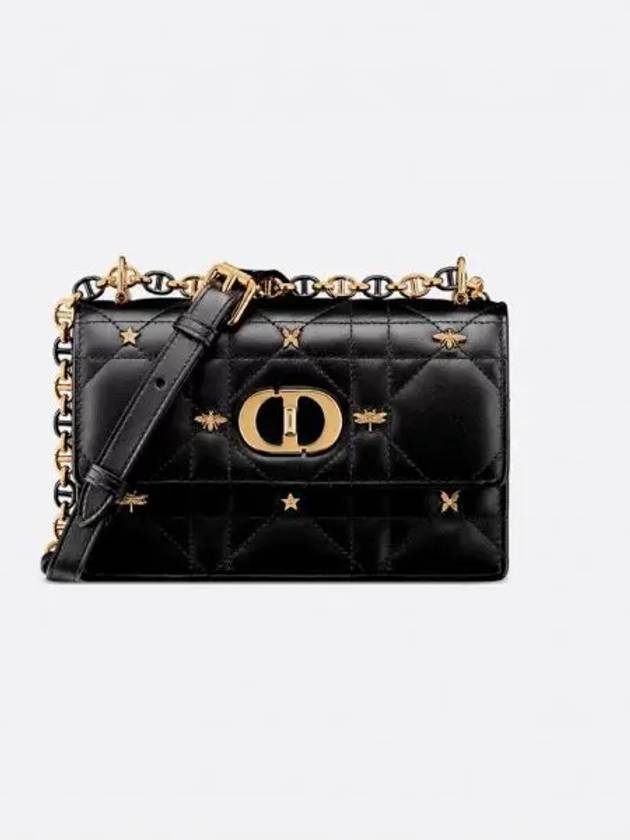 Miss Caro Logo Stud Mini Cross Bag Black - DIOR - BALAAN 2