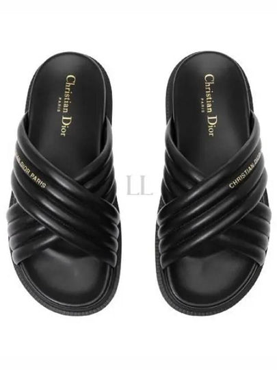 D-Cross Slippers Black - DIOR - BALAAN 2