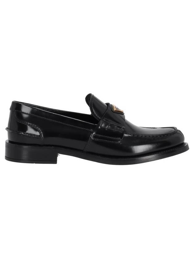 Brushed Leather Loafers Black - PRADA - BALAAN 2