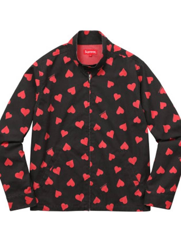 Heart Rayon Jacket Black HEARTS RAYON SHIRT - SUPREME - BALAAN 1