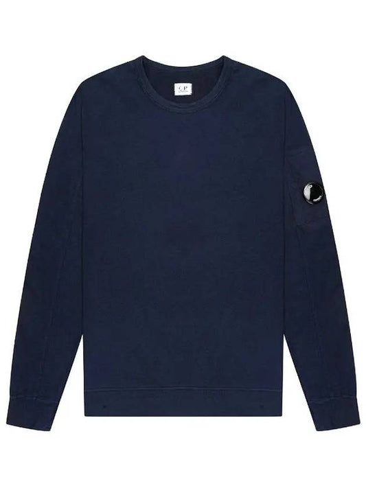 Lens Wappen Crew Neck Sweatshirt Navy - CP COMPANY - BALAAN 2