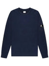 Lens Wappen Crew Neck Sweatshirt Navy - CP COMPANY - BALAAN 3