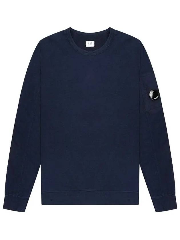 Lens Wappen Crew Neck Sweatshirt Navy - CP COMPANY - BALAAN 3