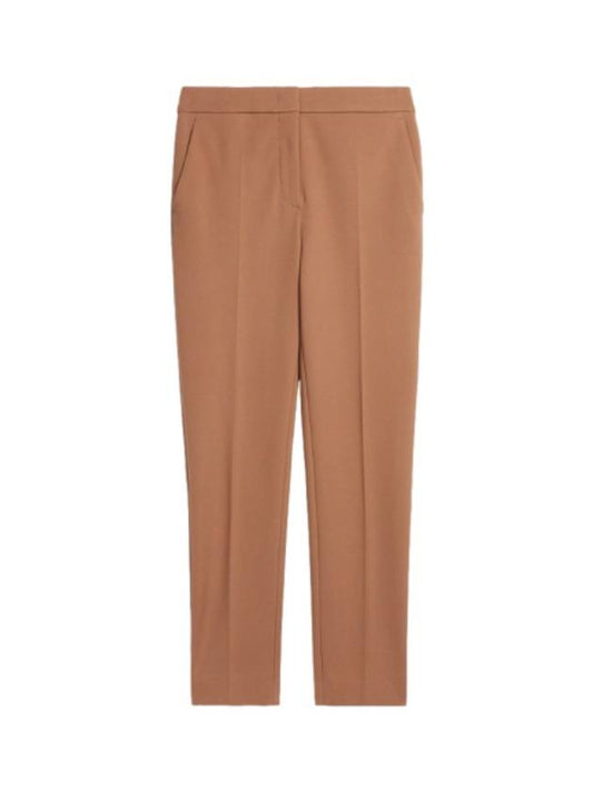 Pegno Viscose Straight Pants Tobacco - MAX MARA - BALAAN 1