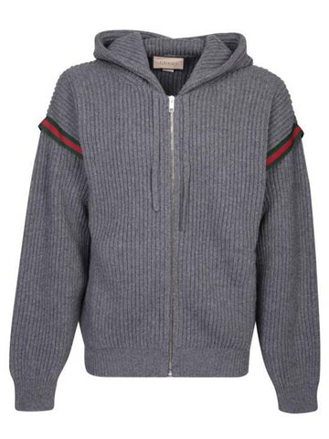 zip-up knit 761534 XKDH3 1160 GRAY - GUCCI - BALAAN 1