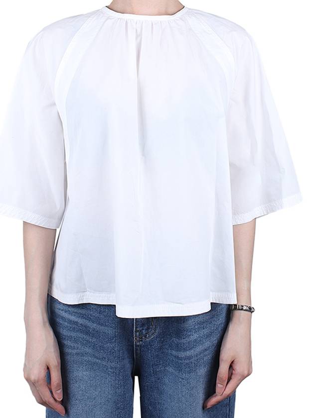 Weekend 24SS Women's Crespo Blouse White CRESPO 004 - MAX MARA - BALAAN 1