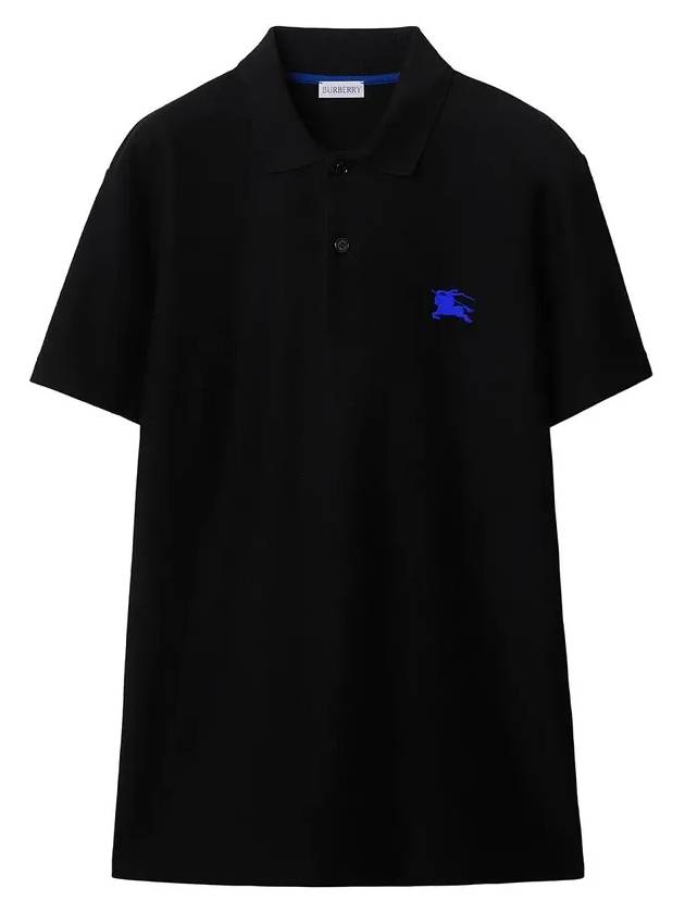 Embroidered EKD Polo Shirt Black - BURBERRY - BALAAN 3