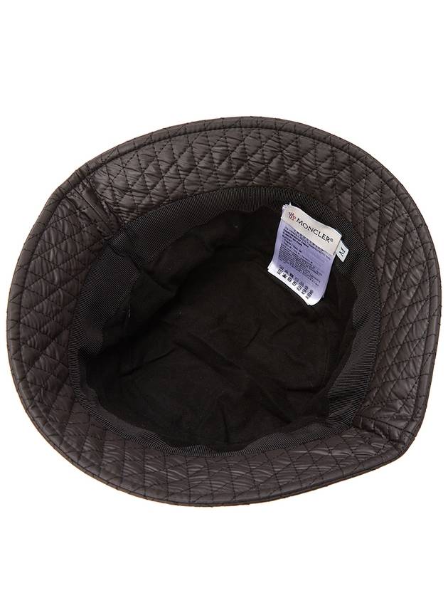 Quilted Nylon Bucket Hat Black - MONCLER - BALAAN 6