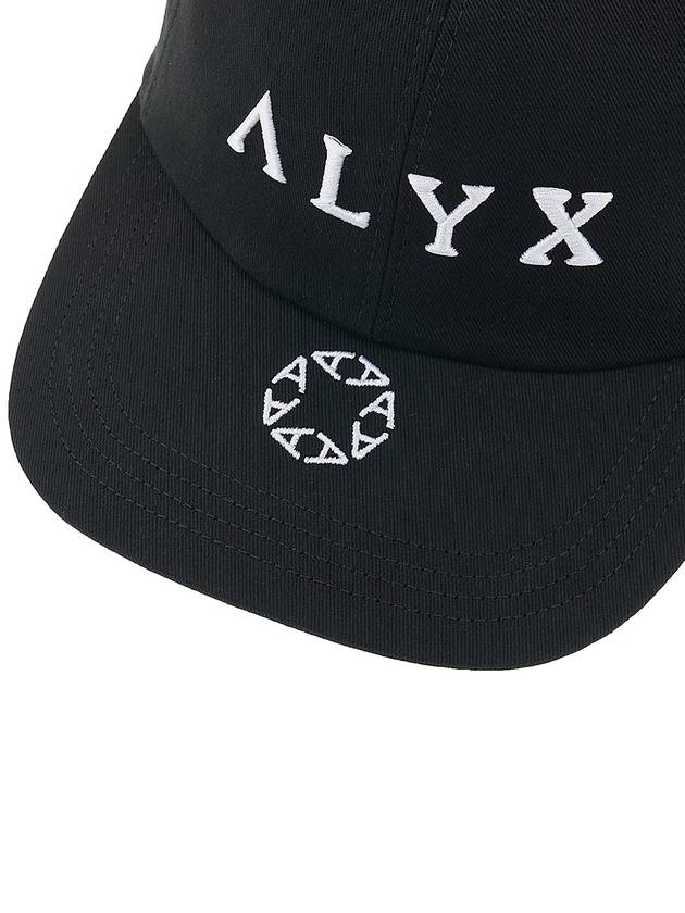 Embroidered Logo Cotton Ball Cap Black - 1017 ALYX 9SM - BALAAN 8