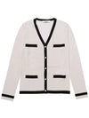 Kenya virgin wool cardigan ivory 013 - MAX MARA - BALAAN 1