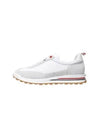 Fine Kid Suede Tech Runner White - THOM BROWNE - BALAAN 2