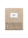 Baby Alpaca Plain Muffler Dark Beige - MAISON KITSUNE - BALAAN 5