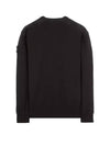 Wappen Patch Crew Neck Cotton Sweatshirt Black - STONE ISLAND - BALAAN 3