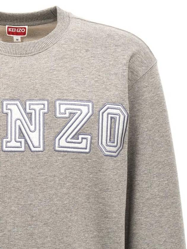 Academy Classic Cotton Sweatshirt Grey - KENZO - BALAAN 4